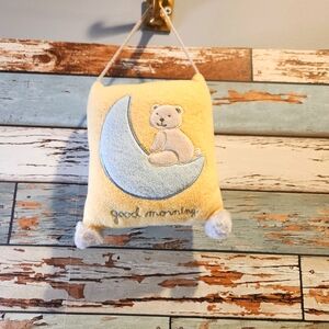 Vintage baby sleeping door hanger